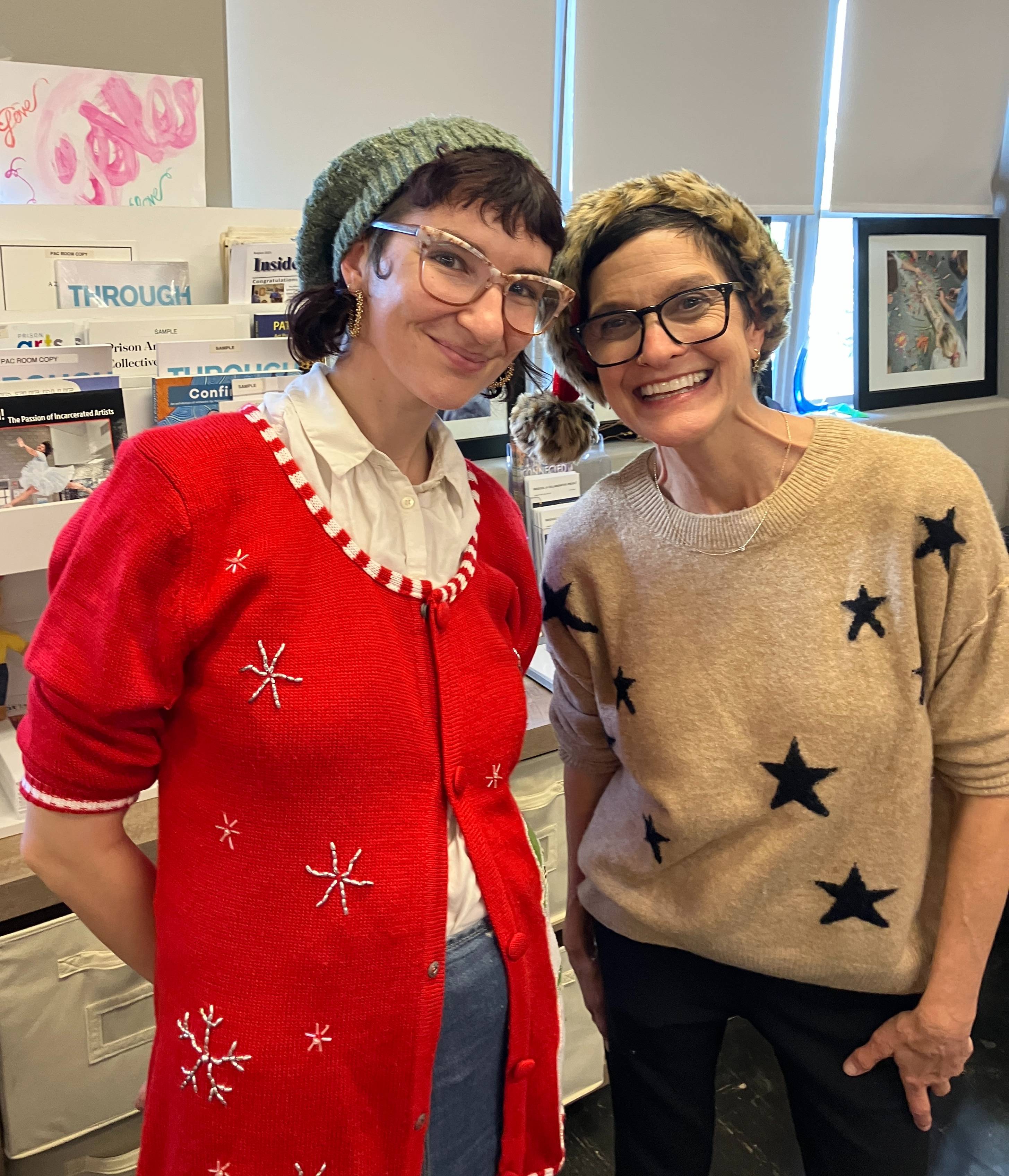 annie and hunter at iahsj holiday party