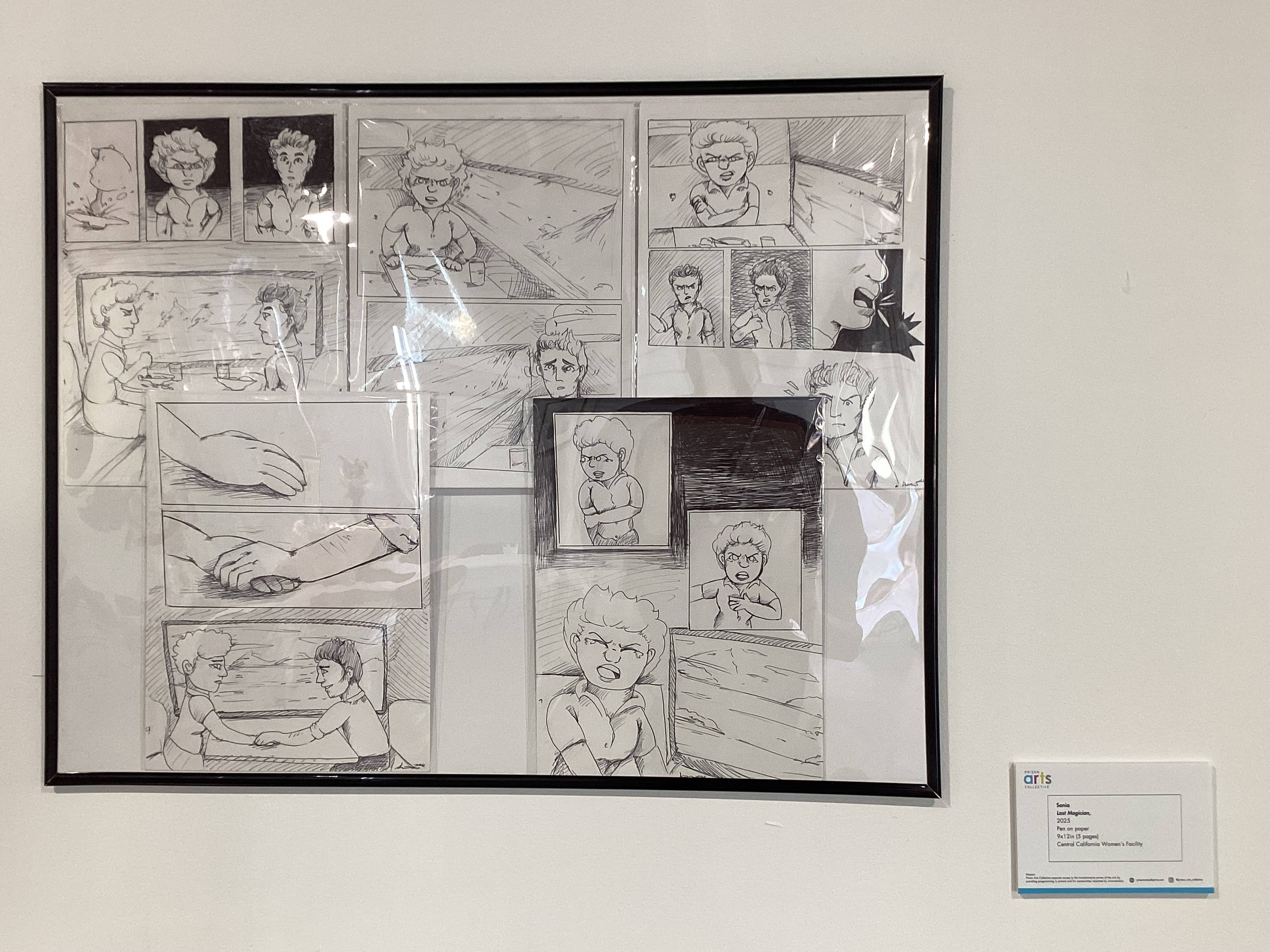 Prison Arts Collective, Inside the Comic Panel Exhibition