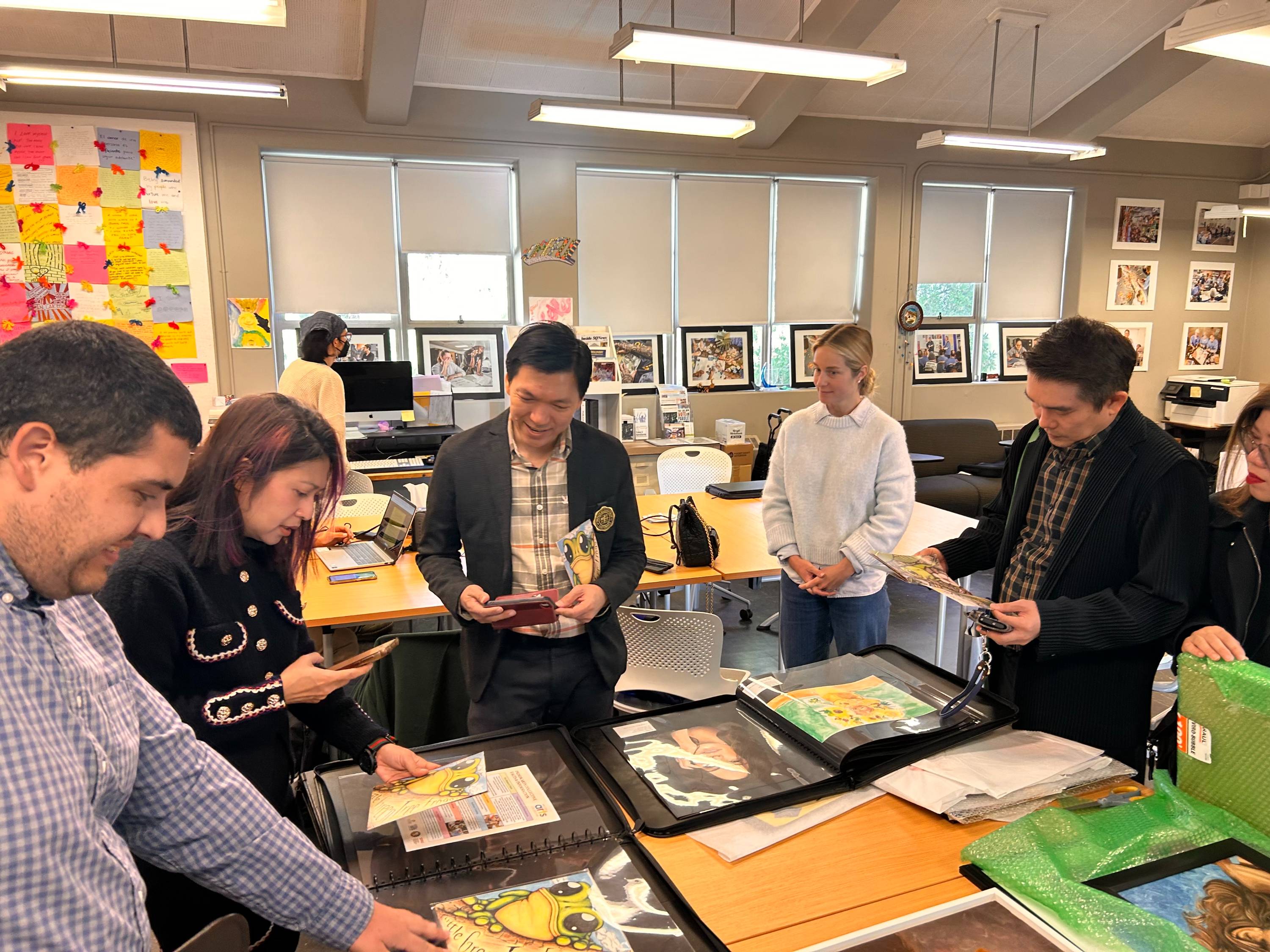 Prison Arts Collective tabling at the Northern Lights Bash hosted by the Phoenix on San Diego State University Campus